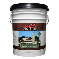 Brown - Premium One Coat 100% Acrylic Barn & Fence Paint - 5 Gallon ...